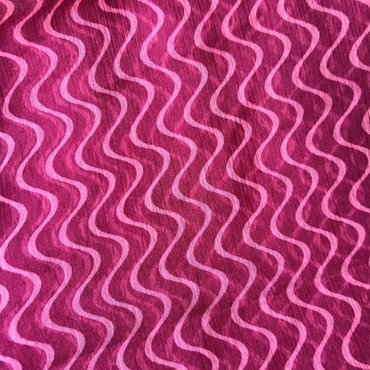 majenta pink waves chiffon blend mayil scarf