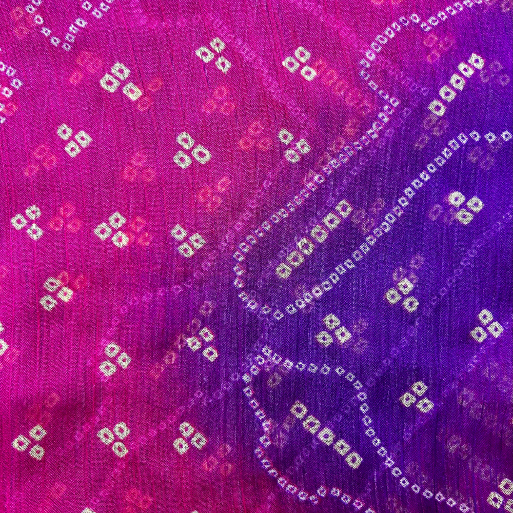 Small Chiffon Scarf - Pink and Violet