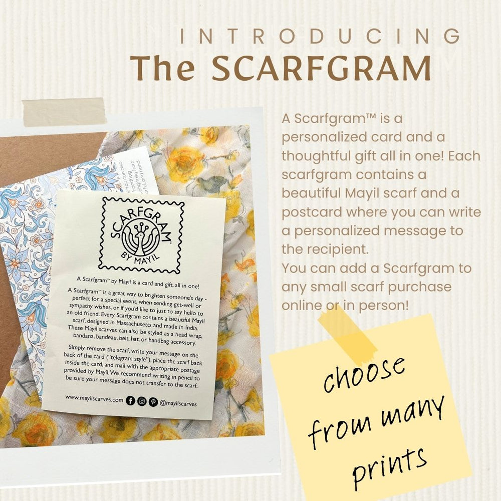 small scarfgram - florals