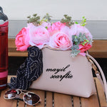 black bandhani scarftie