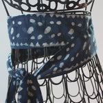 indigo blue scarf belt