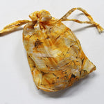 yellow chiffon scarf with gift bag
