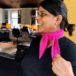 bright pink narrow scarf by mayil