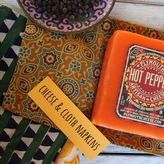 cheese and cocktail napkins