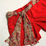 belt scarf with floral print