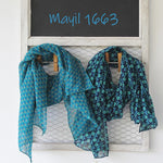 blue chiffon scarves mayil 1663