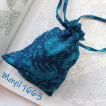 blue paisley chiffon scarf
