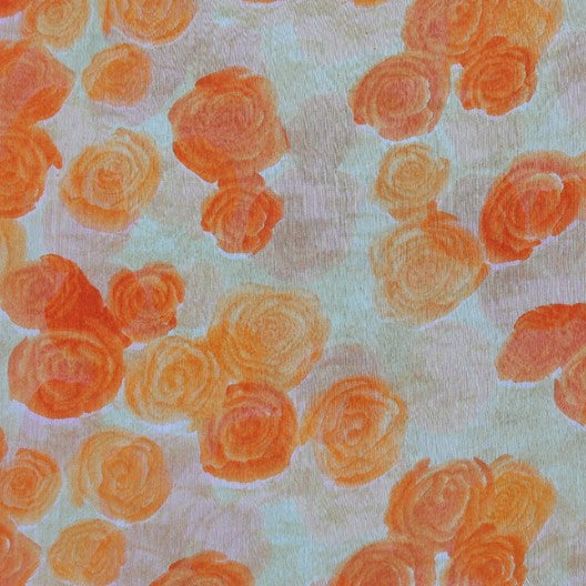 orange roses scarf