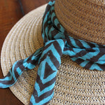hat scarf skinny narrow chiffon scarf 