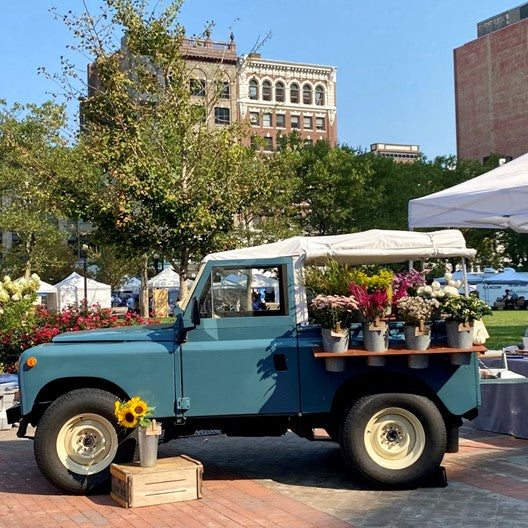 A flower truck by The Daily bloom