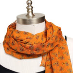 marigold yellow orange spring scarf by Mayil